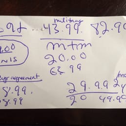 My awesome price list. My awesome price list.