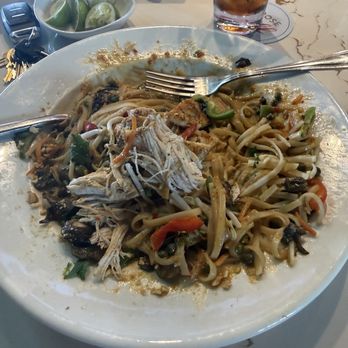 Boosters Bar And Grill - Pad Thai sub shrimp for blackened chicken, add mushrooms and capers. Sorry for the pic, I dug in before I remembered to snap a photo. - Sports Bars Near Me - The Villages, Florida Boosters Bar And Grill - Pad Thai sub shrimp for blackened chicken, add mushrooms and capers. Sorry for the pic, I dug in before I remembered to snap a photo. - Sports Bars Near Me - The Villages, Florida