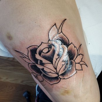 True Warrior Tattoo - Outline and shading - Tattoo Near Me - South Houston , Texas