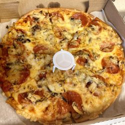 Aurelio's Pizza - Pepperoni and mushroom