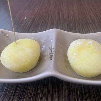 Ken Sushi - The ending of mango ice cream mochi made the saltiness of the meal settle with a lasting impression of sweetness - Sushi Bars Near Me - Waterloo, Ontario