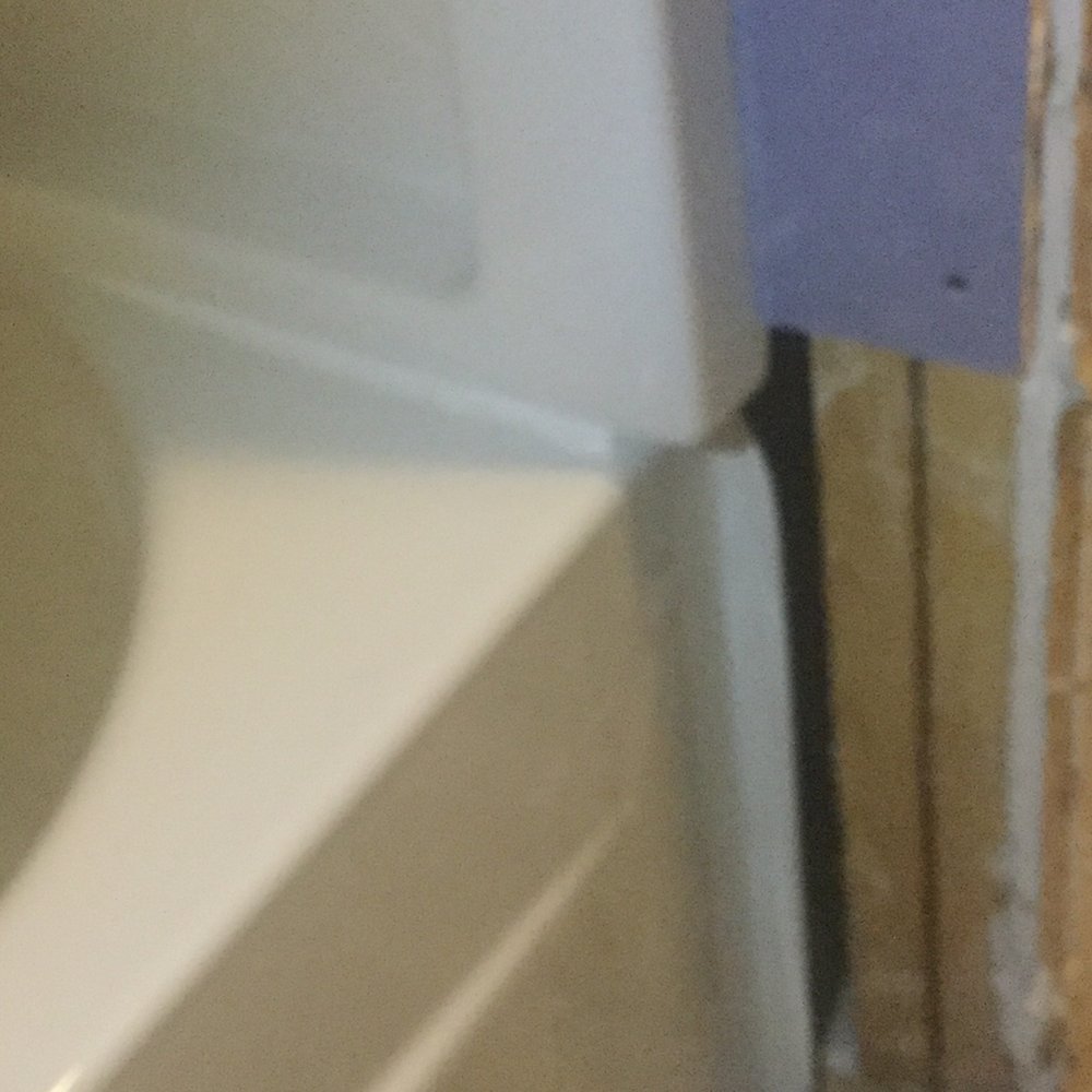 Goss Handyman and Construction - Tub never leveled or mounted..nice gap. Notice caulking? - General Contractors Near Me Goss Handyman and Construction - Tub never leveled or mounted..nice gap. Notice caulking? - General Contractors Near Me