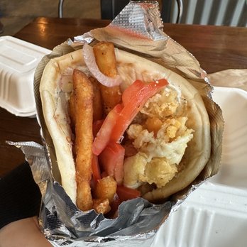 Mazra - Halloumi street wrap - Mediterranean Near Me - San Bruno, California