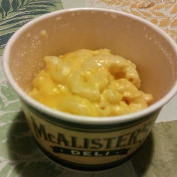 McAlister's Deli - Side of Mac&Cheese is 4oz which makes me feel giped. - Delis Near Me - Port Arthur, Texas McAlister's Deli - Side of Mac&Cheese is 4oz which makes me feel giped. - Delis Near Me - Port Arthur, Texas