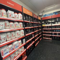 GNC - Fully stocked protein shelves