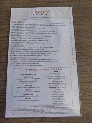Menu photo 1 Adobe Bar & Grille Phoenix, AZ
