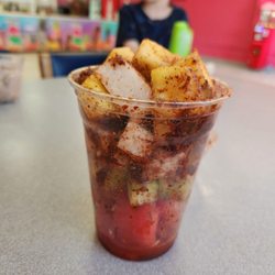 Yoly's Paleteria - Fruit Cocktail with Chili and Lime