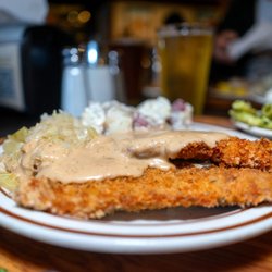 Harry's Hofbrau - Weinerschnitzel (tenderized breaded pork) $18.24