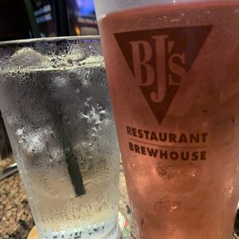 BJ's Restaurant & Brewhouse - Berry cider and water - New American Near Me - Frederick, Maryland