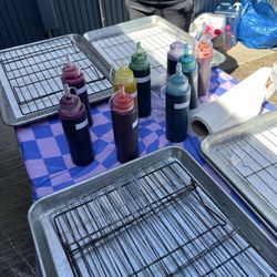 Dragonfly Designs - Tie dye setup