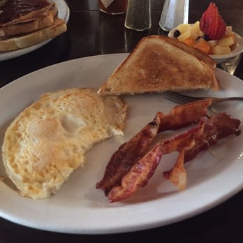 Point Break - Point Breakfast - 3 eggs, 1 piece of sourdough toast, 3 pieces of bacon with fruit instead of hash browns. - American Near Me - San Diego, California Point Break - Point Breakfast - 3 eggs, 1 piece of sourdough toast, 3 pieces of bacon with fruit instead of hash browns. - American Near Me - San Diego, California