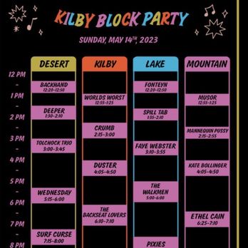 Utah State Fair - Friday event lineup at the Kilby Block Party - Amusement Parks Near Me - Salt Lake City, Utah