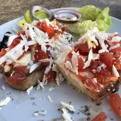 Ristorante Pizzeria Italia - Bruschetta mit Pecorino (#6 auf der Karte)