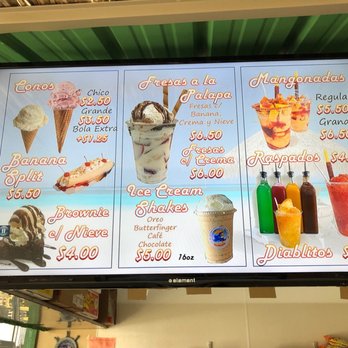 La Palapa - Menu image - Ice Cream & Frozen Yogurt Near Me - Indianapolis, Indiana