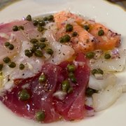 Photo of Swan Oyster Depot - San Francisco, CA, United States. Sicilian sushi plate. This was off the charts amazing. The scallops were like butter.