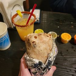 Smart Donkey - Chile Rojo Burrito, Margarita, and Salsas