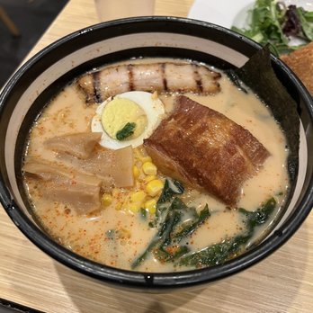 Santa Ramen - Pork Cheek Tonkatsu Ramen (extra spicy) - Ramen Near Me - San Mateo, California Santa Ramen - Pork Cheek Tonkatsu Ramen (extra spicy) - Ramen Near Me - San Mateo, California