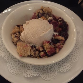 Alisal Ranch - Cinnamon ice cream on top of berry granola crunch #alisalranch (not a dessert person so I savor my one bite) - Resorts Near Me - Solvang, California Alisal Ranch - Cinnamon ice cream on top of berry granola crunch #alisalranch (not a dessert person so I savor my one bite) - Resorts Near Me - Solvang, California