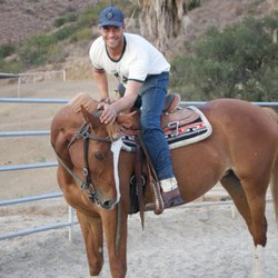 Horsemanship Redefined - Patrick with a horse he was training.