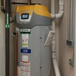 PD Plumbing Heating and Cooling - A.O. Smith hybrid water heater professionally installed by PD Plumbing. High-efficiency solutions for Wichita homes.