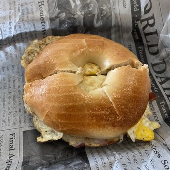 The Lazy Llama - Breakfast bagel (very overly salted) - Cafes Near Me - McDonough, Georgia The Lazy Llama - Breakfast bagel (very overly salted) - Cafes Near Me - McDonough, Georgia