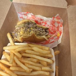 Couldn't stop eating the burger to take a picture So good! Couldn't stop eating the burger to take a picture So good!