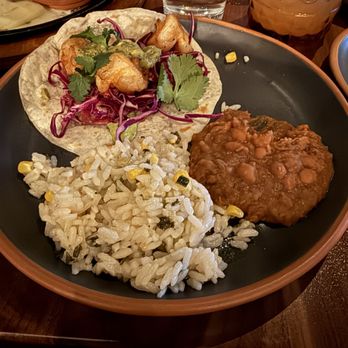 Blanco Cocina + Cantina - Grilled shrimp taco with rice and beans - New Mexican Cuisine Near Me - Phoenix, Arizona Blanco Cocina + Cantina - Grilled shrimp taco with rice and beans - New Mexican Cuisine Near Me - Phoenix, Arizona