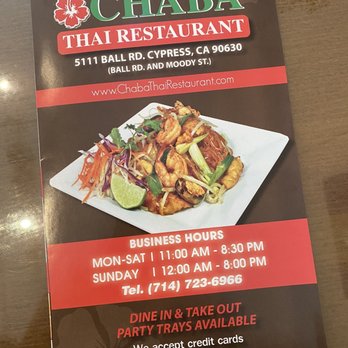 Chaba - Thai Near Me - Cypress, California