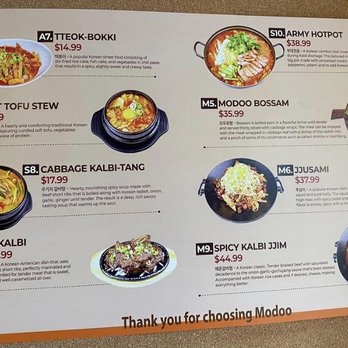 Modoo Restaurant - Menu - Korean Near Me - Lynnwood, Washington Modoo Restaurant - Menu - Korean Near Me - Lynnwood, Washington