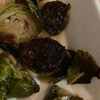 Hook & Vine - Kitchen and Bar - Burnt Brussel Sprouts after I complained that they were cold we - Seafood Near Me - North Beach, Maryland