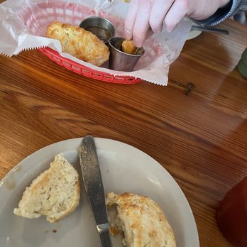 The Silver Dollar - The absolute best biscuits I've ever had and I make pretty good biscuits. Apple butter and a buttery maple syrup. - Southern Near Me - Louisville, Kentucky