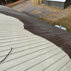 Custom Pressure Washing - Metal roofs