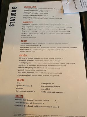 Menu photo 8 Station 6 Bucktown, LA Menu photo 8 Station 6 Bucktown, LA