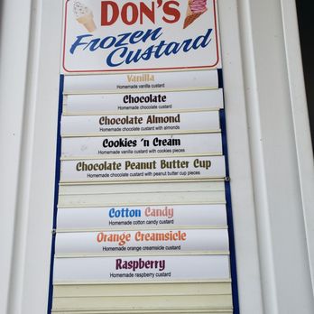 Don's Original - a sign for don's frozen custard - American Near Me - Rochester, New York Don's Original - a sign for don's frozen custard - American Near Me - Rochester, New York