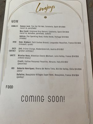 Menu photo 7 Lovejoys Brooklyn, NY