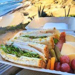 Smallgoods Cheese Shop & Cafe - California turkey & cheese with added "platter" of deliciousness