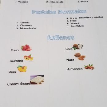 Pasteleria Gresil - Menu - Bakeries Near Me - Indianapolis, Indiana