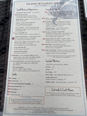 Menu photo 6 Boro Restaurant And Bar Swansboro, NC