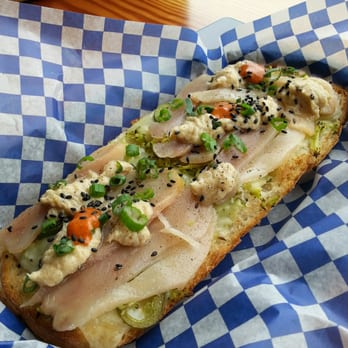 Fishhook - Cold smoked tuna tartine - it was okay - Seafood Near Me - Victoria, British Columbia Fishhook - Cold smoked tuna tartine - it was okay - Seafood Near Me - Victoria, British Columbia