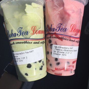 Boba Tea Lounge - Matcha green tea and strawberry - Coffee & Tea Near Me - Selma, Texas