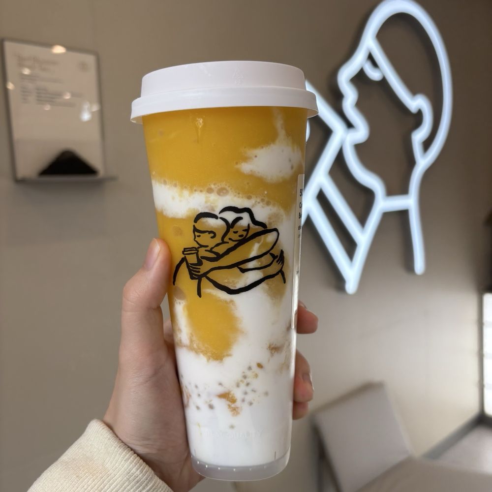 HEYTEA - Coconut Mango Boom - Bubble Tea Near Me - San Jose, California