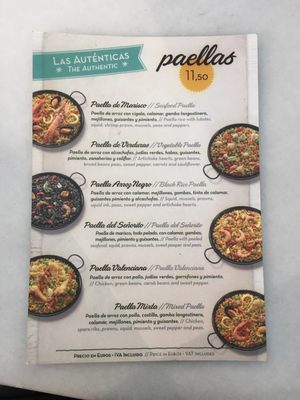 Menu photo 1 La Auténtica Seville, SE Menu photo 1 La Auténtica Seville, SE