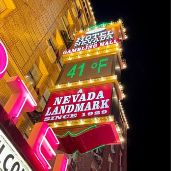 Hotel Nevada & Gambling Hall - Front of hotel, Marquis - Hotels Near Me - Ely, Nevada