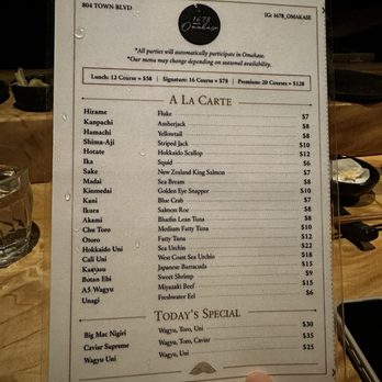 1678 Omakase - Menu - Japanese Near Me - Atlanta, Georgia 1678 Omakase - Menu - Japanese Near Me - Atlanta, Georgia