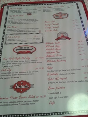 Menu photo 8 American Dream Diner Geneva, GE