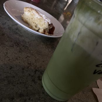The Black Sheep - Matcha with vanilla cold foam no extra sweeteners and a honeybun - Coffee & Tea Near Me - Glendale, Arizona The Black Sheep - Matcha with vanilla cold foam no extra sweeteners and a honeybun - Coffee & Tea Near Me - Glendale, Arizona
