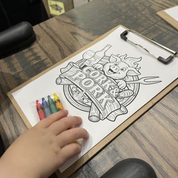 Cork & Pork - Coloring for the kids - Barbeque Near Me - Conneaut Lake, Pennsylvania