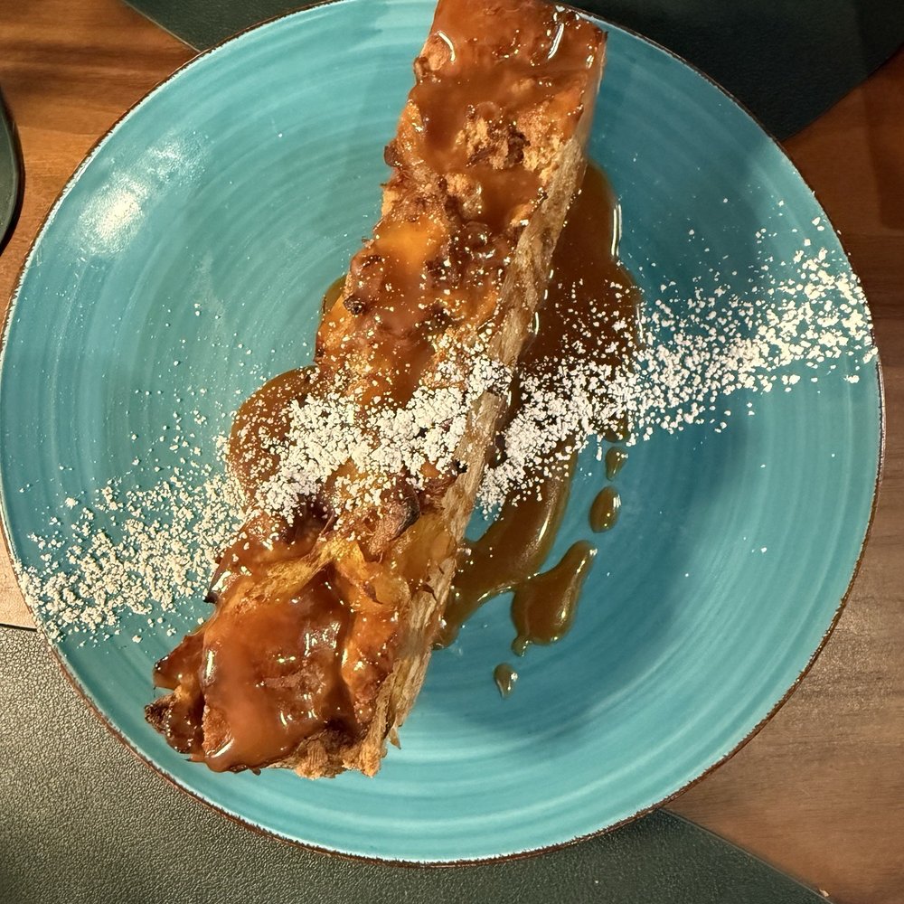 Santana's Kitchen and Cocktails - Mango Bread Pudding - Latin American Near Me - Delray Beach, Florida