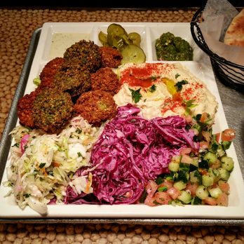 Nish Nush - Falafel platter - Vegetarian Near Me - New York, New York Nish Nush - Falafel platter - Vegetarian Near Me - New York, New York