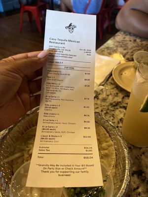 Menu photo 1 Casa Tequila Mexican Resturant Douglasville, GA Menu photo 1 Casa Tequila Mexican Resturant Douglasville, GA
